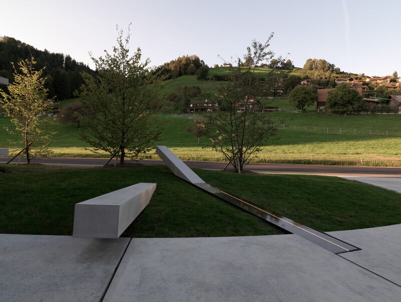 Residuum, Brunnen in Erliberg, Kunst und Architektur, Daniela Schönbächler; Architekturfotografie Lorenz Ehrismann