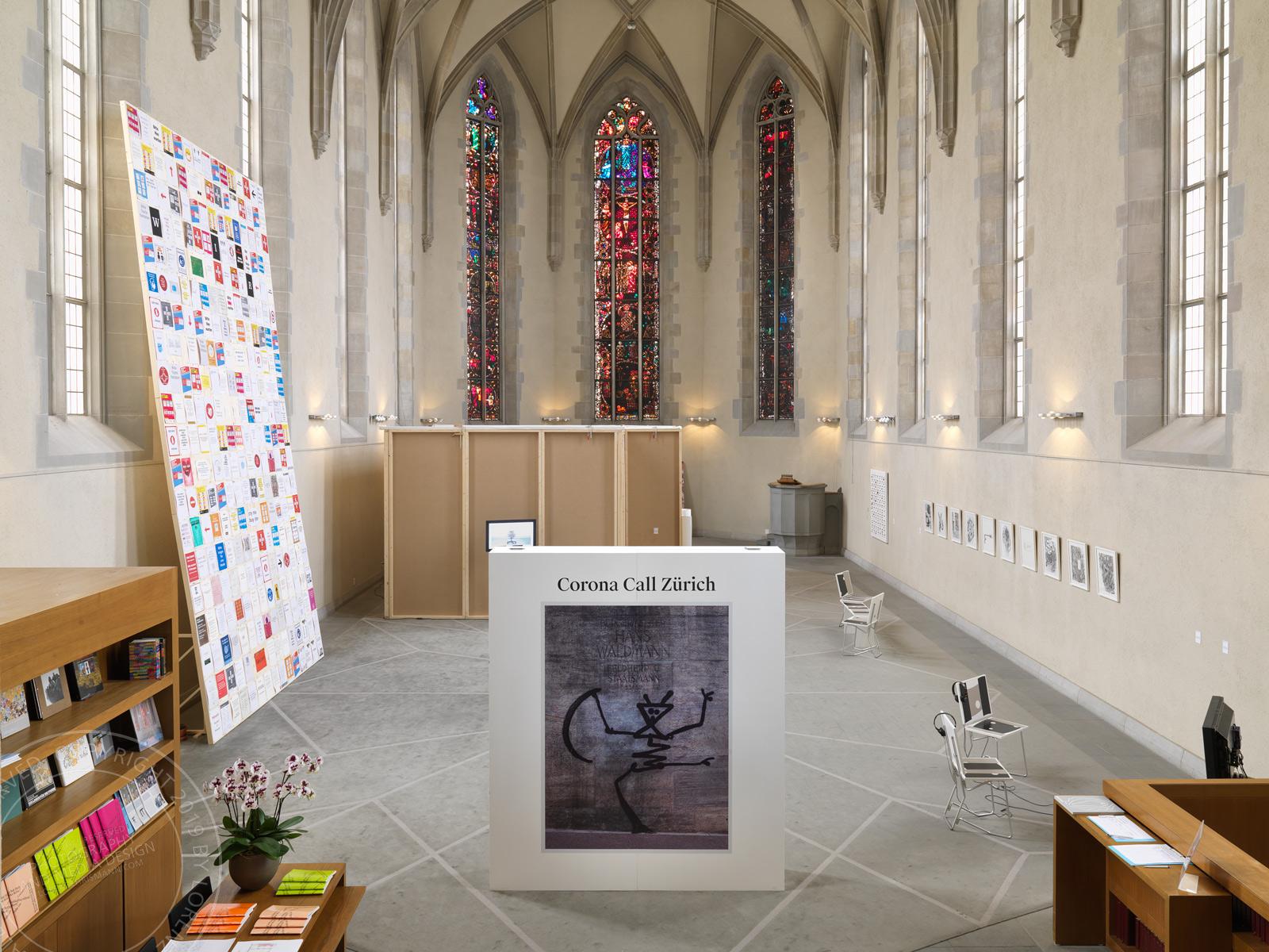 Corona Call Zürich, Wasserkirche, Architekturfotografie Lorenz Ehrismann