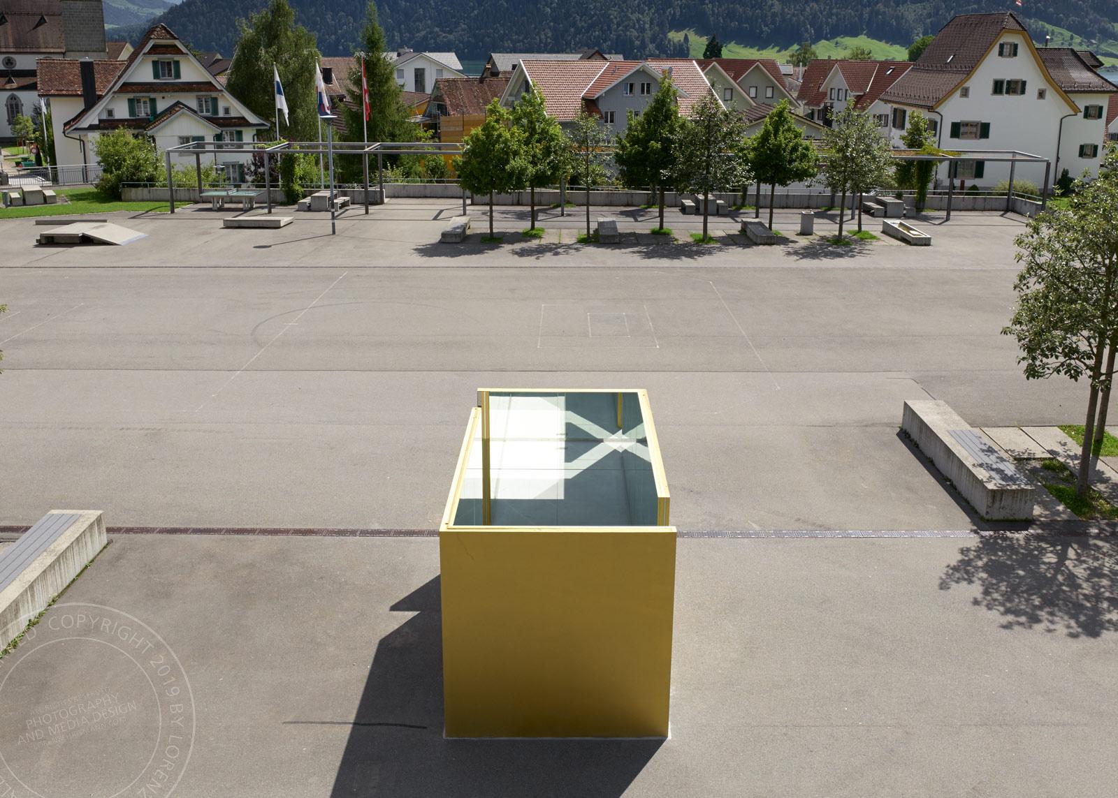 Reflektorium - Kunst am Bau, Daniela Schönbächler, Oberägeri, Zug | Architekturaufnahme Lorenz Ehrismann