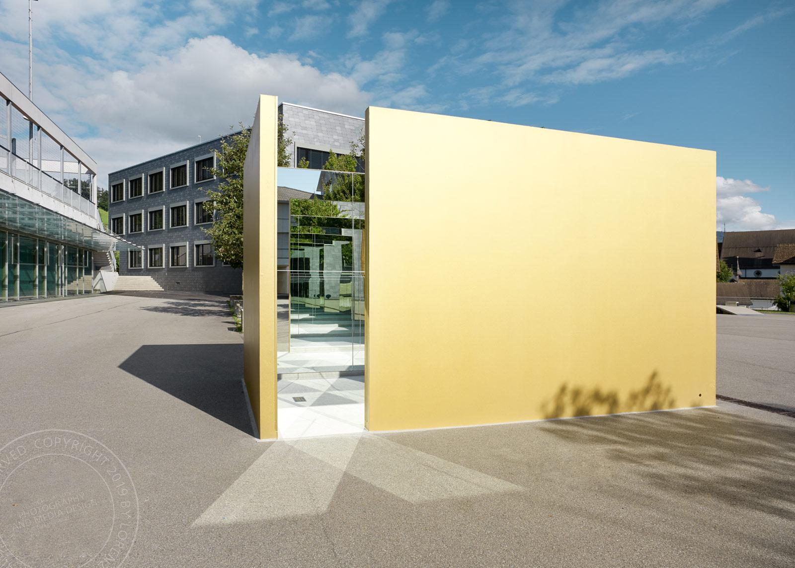 Reflektorium - Kunst am Bau, Daniela Schönbächler, Oberägeri, Zug | Architekturaufnahme Lorenz Ehrismann