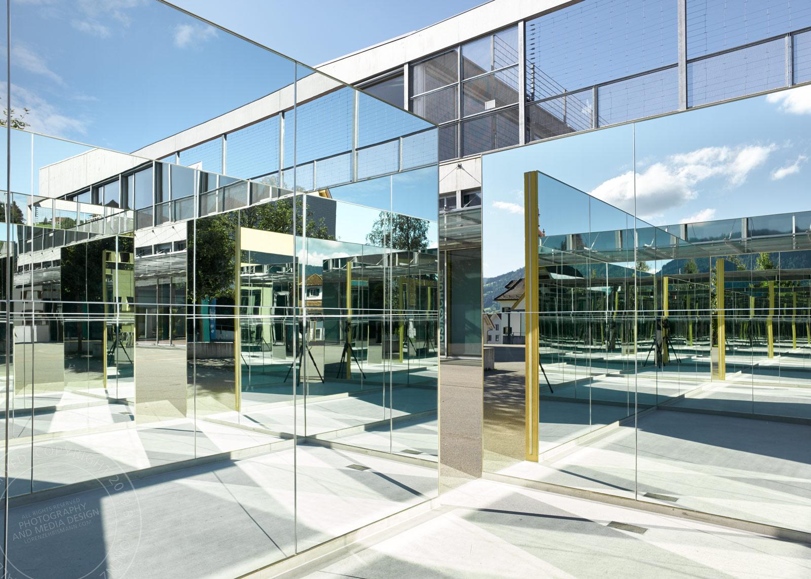 Reflektorium - Kunst am Bau, Daniela Schönbächler, Oberägeri, Zug | Architekturaufnahme Lorenz Ehrismann