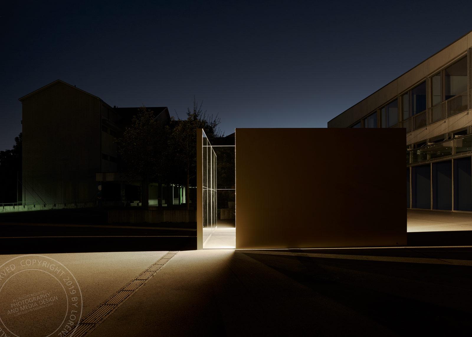 Reflektorium - Kunst am Bau, Daniela Schönbächler, Oberägeri, Zug | Architekturaufnahme Lorenz Ehrismann