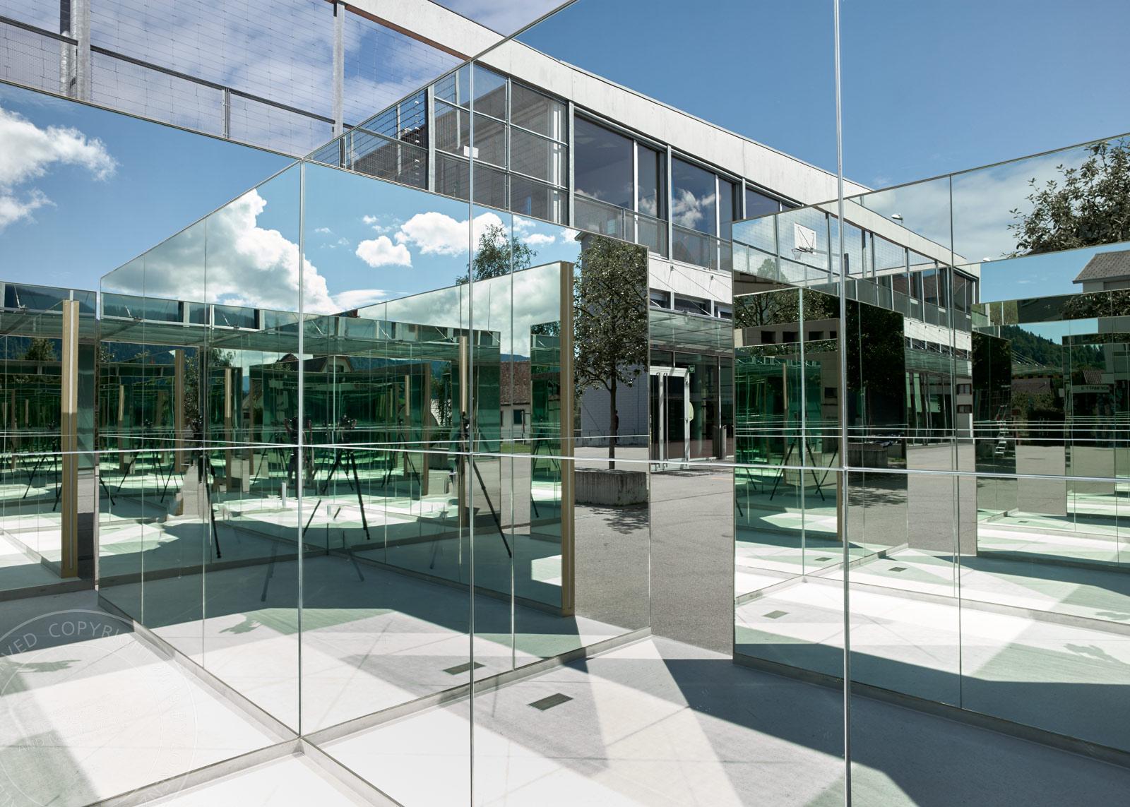 Reflektorium - Kunst am Bau, Daniela Schönbächler, Oberägeri, Zug | Architekturaufnahme Lorenz Ehrismann