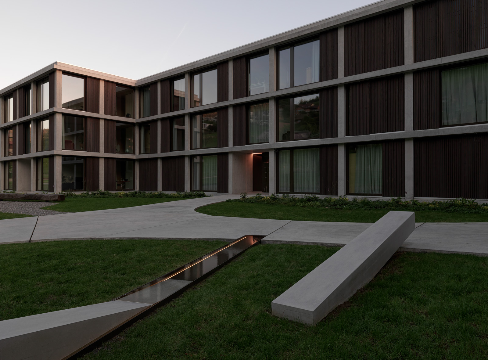 Residuum, Brunnen in Erliberg, Kunst und Architektur, Daniela Schönbächler; Architekturfotografie Lorenz Ehrismann